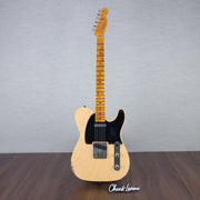 Fender Custom Shop 1952 Telecaster Electric Guitar - Aged Nocaster Blonde - #R124646