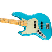 Fender American Professional II Left-Handed Jazz Bass, Maple Fingerboard - Miami Blue