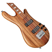 Spector Euro 4 RST Bass Guitar - Zebrawood Natural Matte