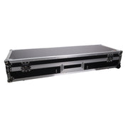 ProX XS-TMC1012WLTFSTND DJ Coffin Flight Case for (2) 1200 Style Turntables 10-inch 12-inch Mixers with Sliding Laptop Shelf and Wheels