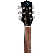 Luna Fauna Dragon Acoustic-Electric Guitar - Classic Black