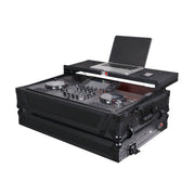 ProX XS-SCLIVE4LTBLATA Flight Style Road Case For Denon SC Live 4 Controller with Laptop Shelf RGB LED 1U Rack Space Black Finish