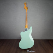 Fender Custom Shop Limited Edition Bass VI Journeyman Relic - Faded Aged Surf Green