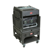 SKB 1SKB19-R1208 12U Top 8U Bottom Gig Rig Mixer Rack Case