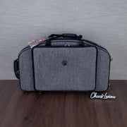 Marcus Bonna Double Case for Alto and Soprano Sax with Curved Detachable Neck - Cationic Gray