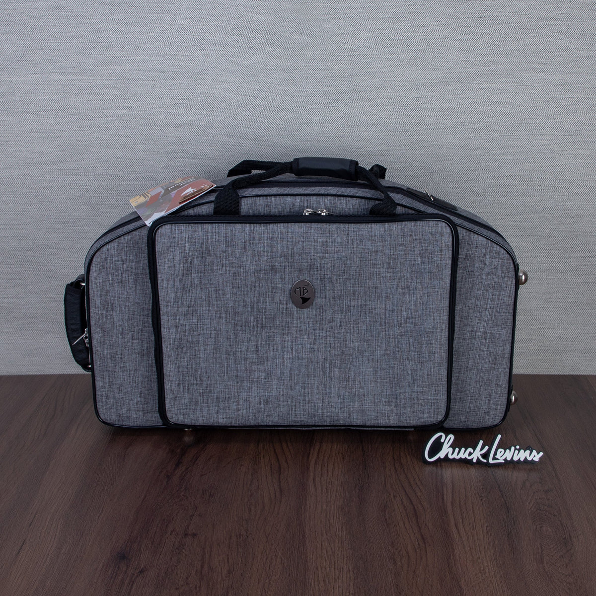 Marcus Bonna Double Case for Alto and Soprano Sax with Curved Detachable Neck - Cationic Gray