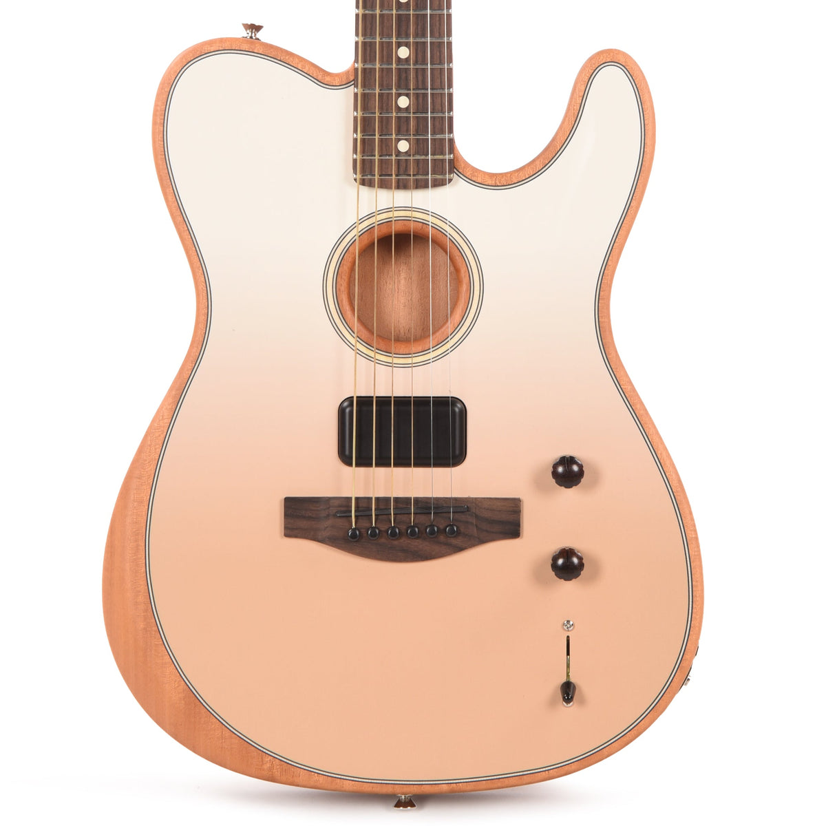Fender Artist Finneas Acoustasonic Telecaster Cappuccino Fade - MUSICTONER