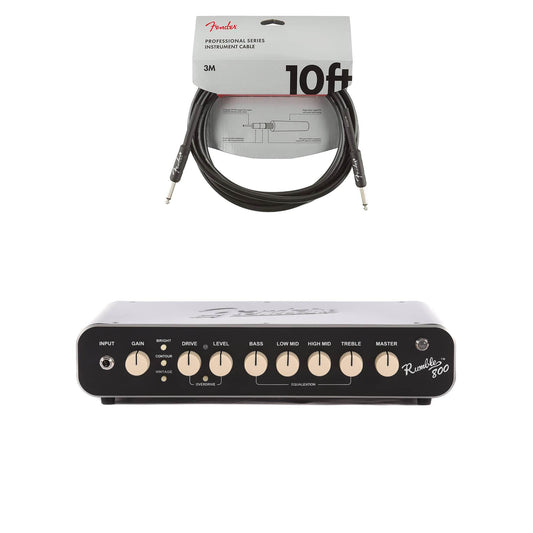 Fender Rumble 800 HD Bass Amp Head Cable Bundle - MUSICTONER