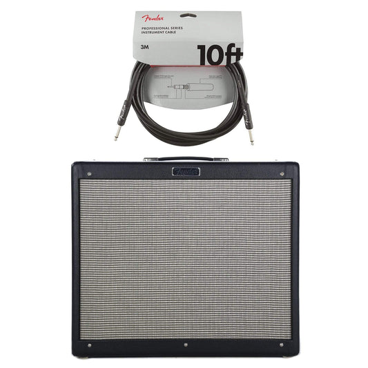 Fender Hot Rod Deville IV 2x12 Combo Black Cable Bundle - MUSICTONER
