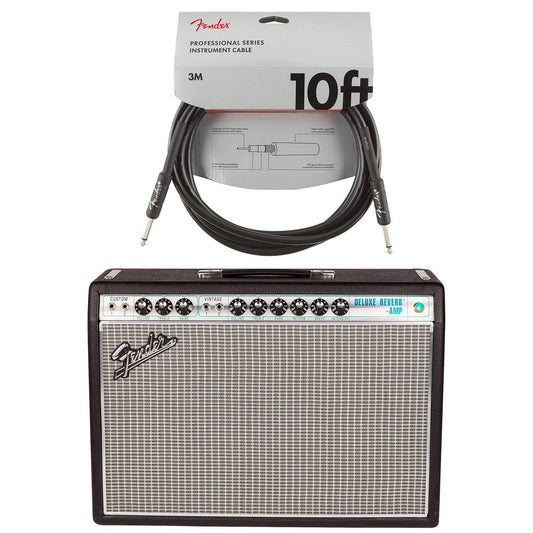 Fender Vintage Modified '68 Custom Deluxe Reverb Silverface Cable Bundle - MUSICTONER