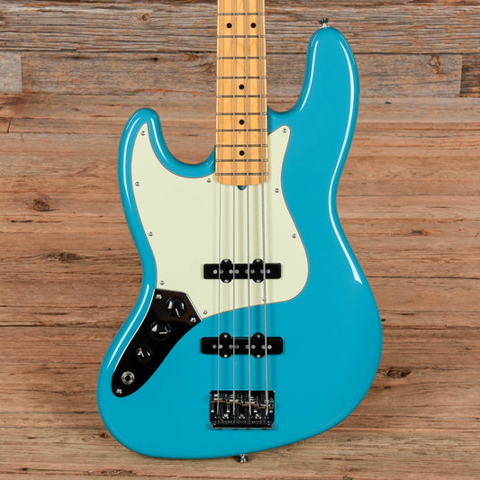 Fender American Professional II Jazz Bass Miami Blue 2022 LEFTY - MUSICTONER