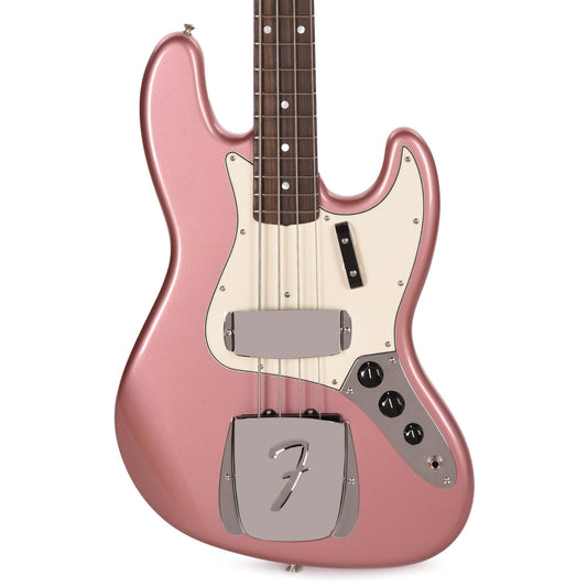 Fender Custom Shop 1965 Jazz Bass NOS Faded Aged Burgundy Mist Metallic - MUSICTONER