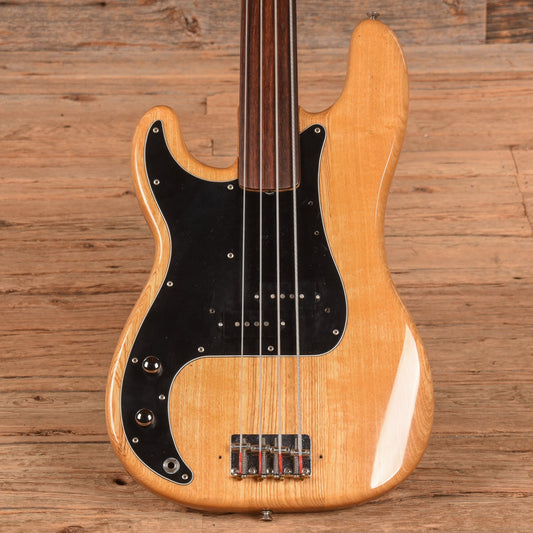Fender Fretless Precision Bass Natural 1978 LEFTY - MUSICTONER