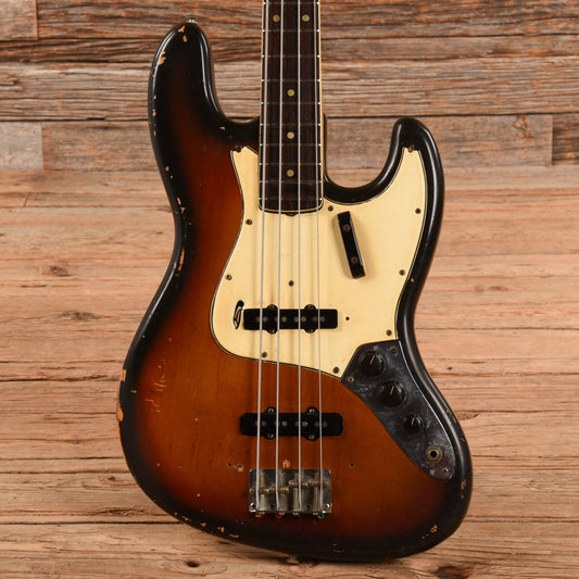Fender Jazz Bass w/1966 Neck and 1974 Body Sunburst - MUSICTONER