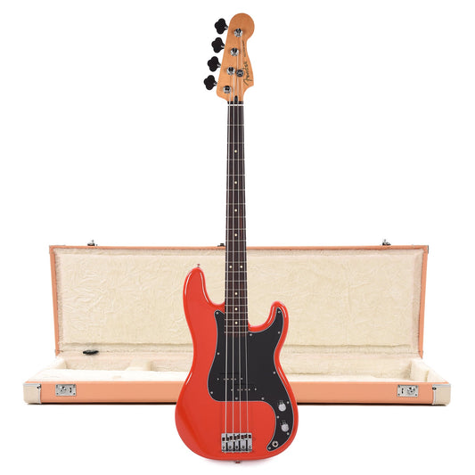 Fender Player II Precision Bass RW Coral Red and Pacific Peach Hardshell Case Bundle - MUSICTONER
