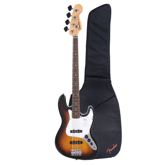 Fender Standard Jazz Bass LRL 3-Color Sunburst and FB405 Gig Bag Bundle - MUSICTONER