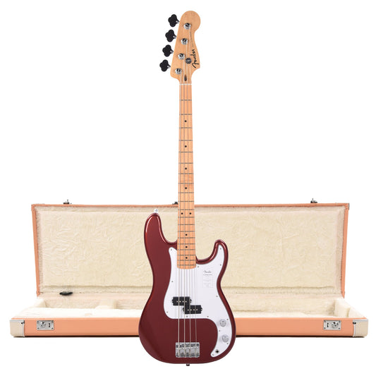 Fender Standard Precision Bass MN Candy Cola and Pacific Peach Hardshell Case Bundle - MUSICTONER