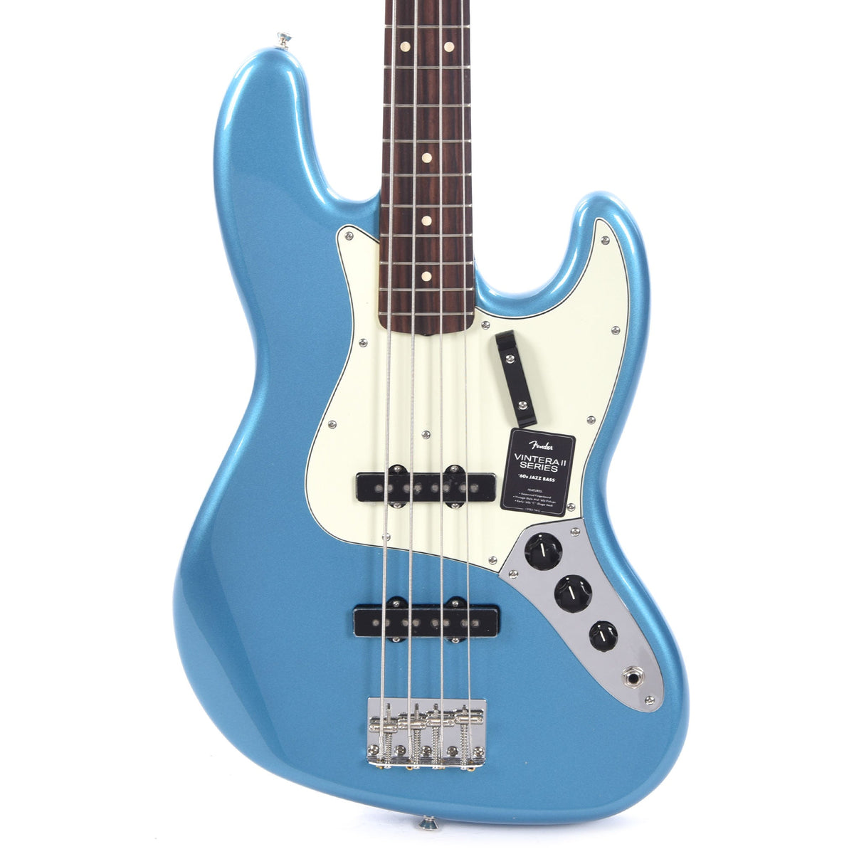 Fender Vintera II 60s Jazz Bass Lake Placid Blue - MUSICTONER