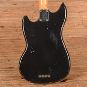Fender Justin Meldal-Johnsen Road Worn Signature Mustang Bass Black 2017 - MUSICTONER