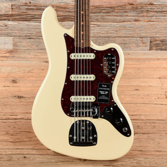 Fender Vintera III Early '60s Bass VI Olympic White - MUSICTONER