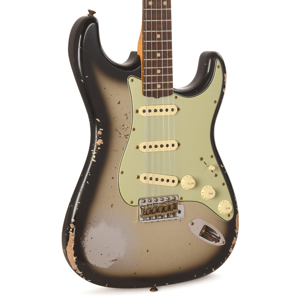 Fender Custom Shop 1960 Stratocaster Journeyman Relic Aged Silverburst - MUSICTONER