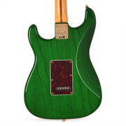 Fender Custom Shop Limited Edition Custom Deluxe AAA Flame Stratocaster NOS Emerald Green Transparent w/Gold Hardware…