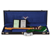 Fender Custom Shop Limited Edition Custom Deluxe AAA Flame Stratocaster NOS Emerald Green Transparent w/Gold Hardware…