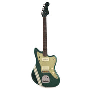 Fender Custom Shop 1962 Jazzmaster NOS British Racing Green w/Olympic White Competition Stripes - MUSICTONER