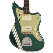 Fender Custom Shop 1962 Jazzmaster NOS British Racing Green w/Olympic White Competition Stripes - MUSICTONER