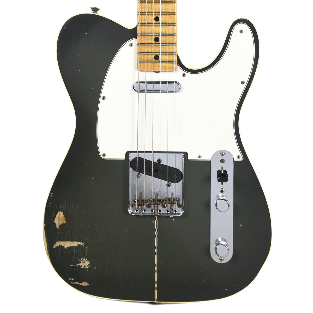 Fender Custom Shop 1967 Telecaster Luthier Olive Green Master Built by Dennis Galuszka - MUSICTONER