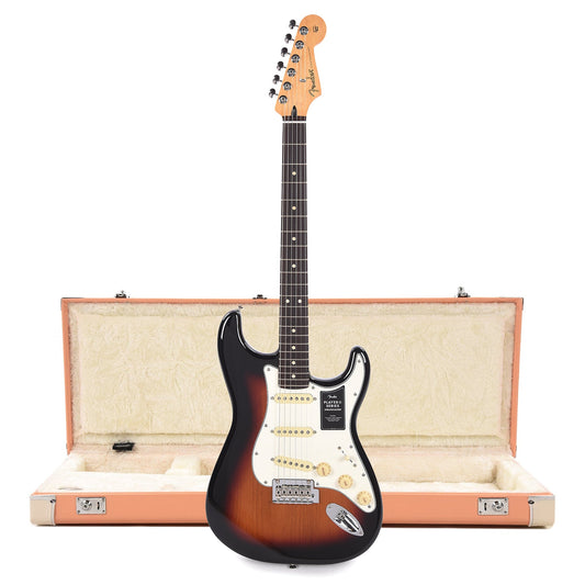Fender Player II Stratocaster RW 3-Color Sunburst and Pacific Peach Hardshell Case Bundle - MUSICTONER