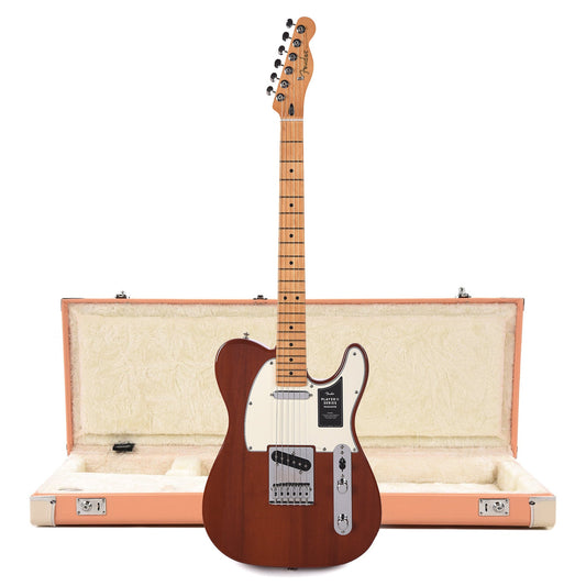 Fender Player II Telecaster MN Mocha and Pacific Peach Hardshell Case Bundle - MUSICTONER