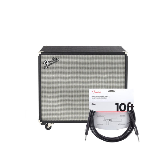 Fender Bassman 115 Neo Cabinet and (1) Cable Bundle - MUSICTONER