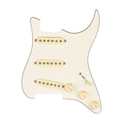 Fender Pre-Wired Pickguard Stratocaster SSS Tex Mex 3-Ply White - MUSICTONER