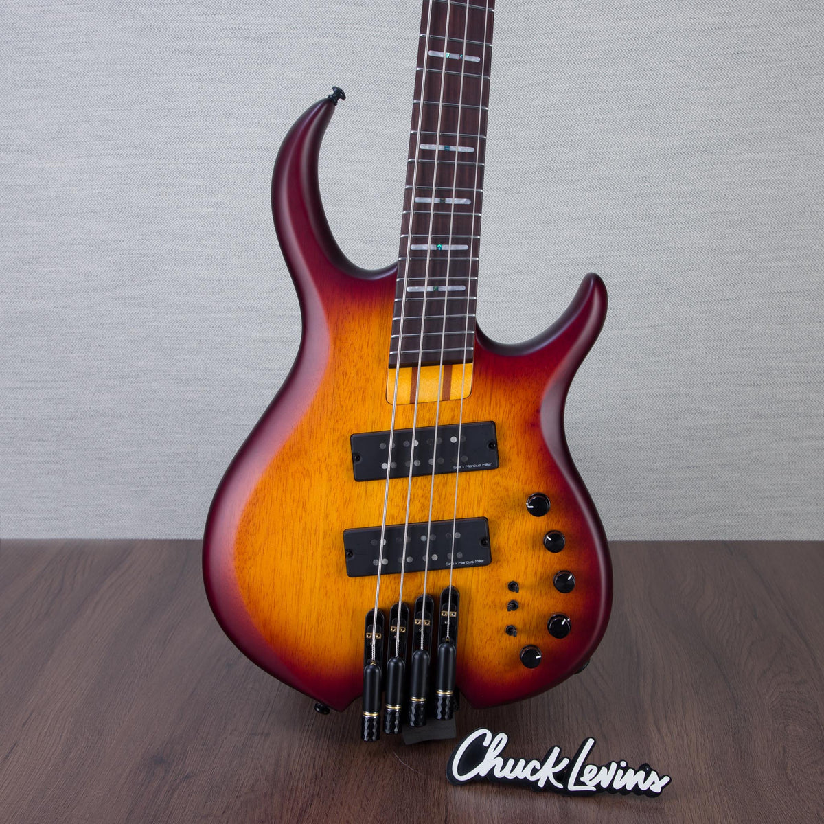 Sire Marcus Miller M6 Headless Electric Bass Guitar - Tobacco Sunburst Satin