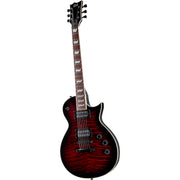 ESP LTD EC-256QM Electric Guitar, See Thru Black Cherry Sunburst
