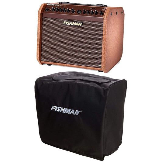 Fishman Loudbox Mini Charge 60 Watt Rechargeable Battery-Powered Acoustic Amplifier And Loudbox Mini Slip Cover - MUSICTONER