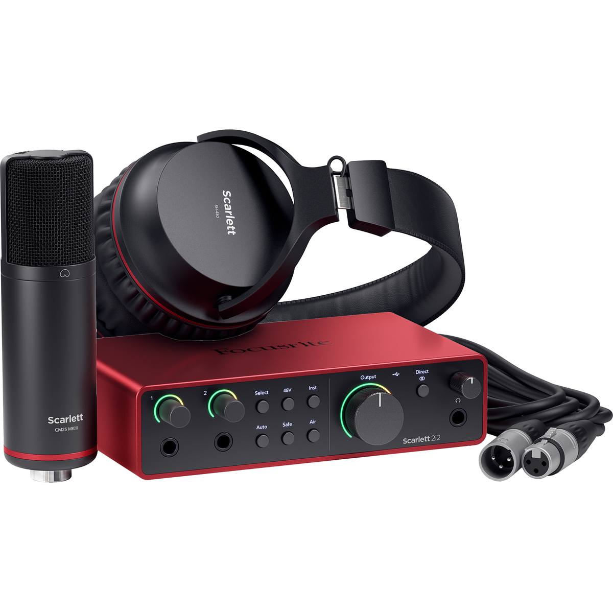Focusrite Scarlett 2i2 Studio 4th Gen, 2-in, 2-out USB Audio Interface