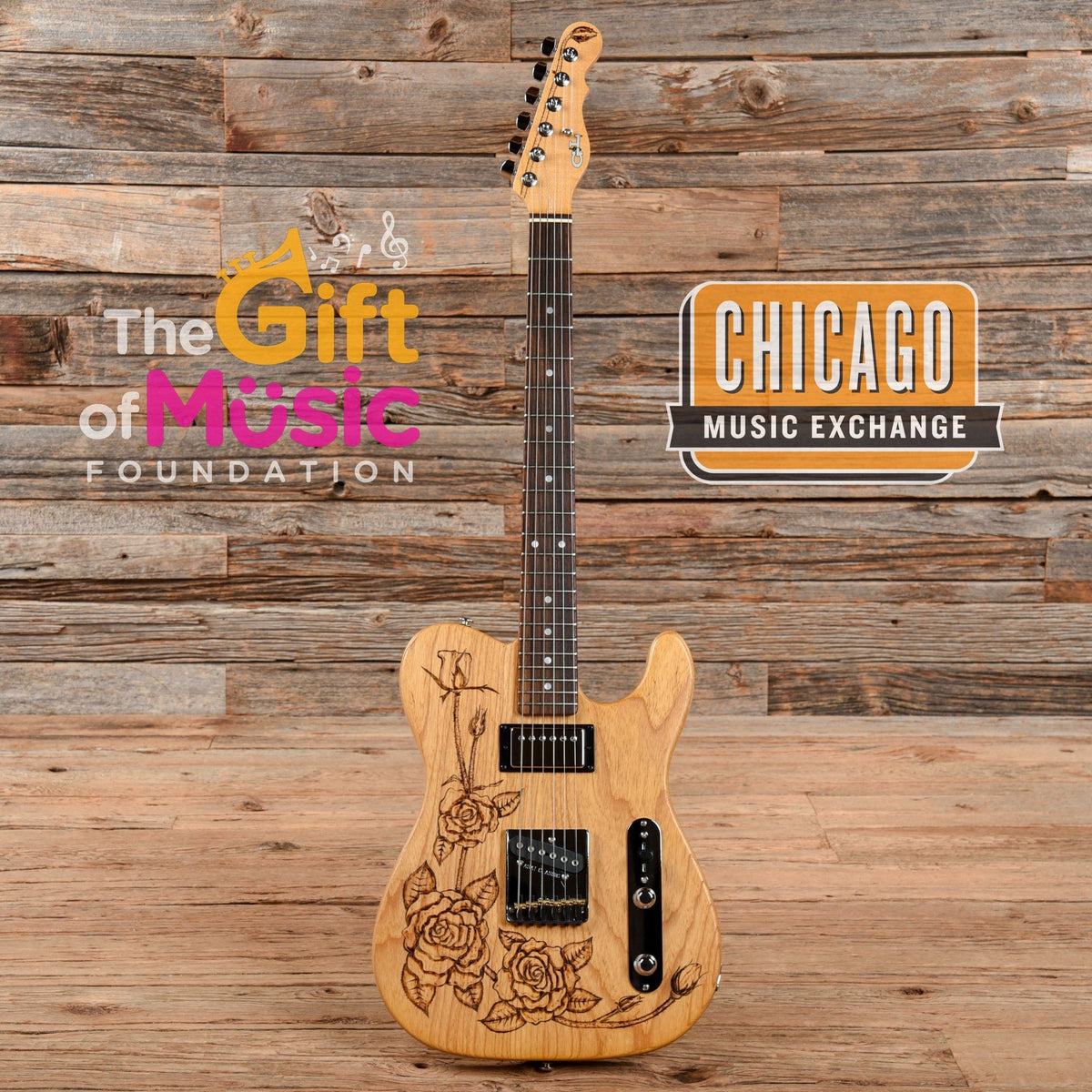 G&L ASAT Classic Bluesboy "The Roses" Limited Edition Tele Guitar - MUSICTONER