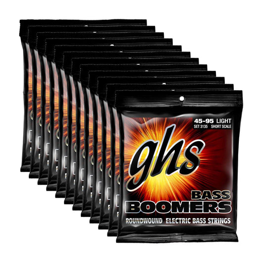 GHS 3135 Bass Boomers 45-95 Short Scale 12 Pack Bundle - MUSICTONER