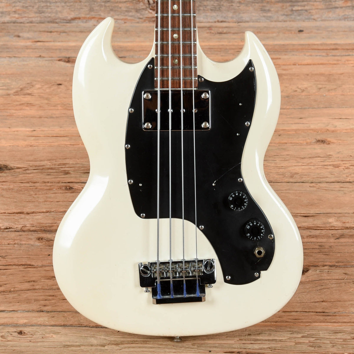 Gibson Melody Maker Bass White Refin 1966 - MUSICTONER