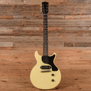 Gibson Custom Shop 1958 Les Paul Junior Double Cut Antique Antique White Murphy Lab Ultra Light Aged - MUSICTONER
