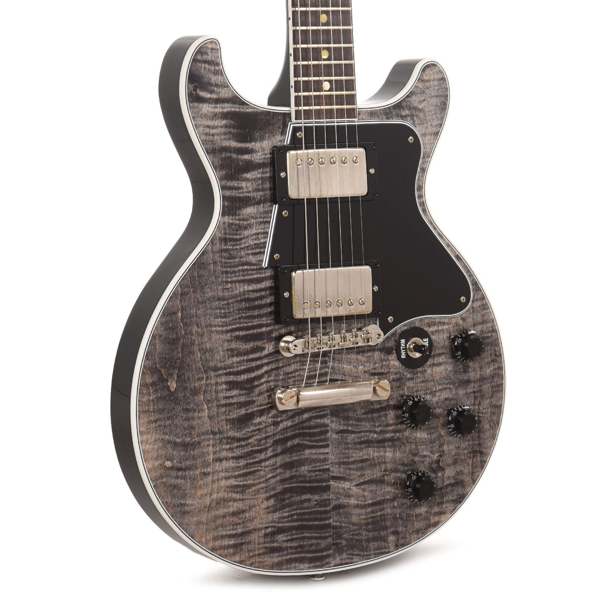 Gibson Custom Shop Les Paul Special Double Cut Figured Trans Black VOS - MUSICTONER