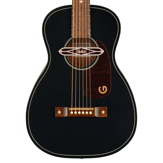 Gretsch Deltoluxe Parlor Acoustic Guitar Black Top - MUSICTONER