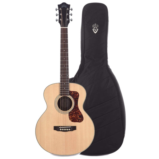 Guild Westerly Jumbo Junior Mini Jumbo Mahogany Natural and Deluxe Acoustic Guitar Gig Bag Bundle - MUSICTONER