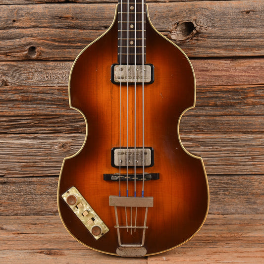 Hofner 500/1 1963 body w/Late 70s neck Sunburst 1963 LEFTY - MUSICTONER