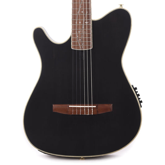 Ibanez TOD10LNTKF Tim Henson Signature Acoustic Electric Guitar Transparent Black Flat Left Handed - MUSICTONER