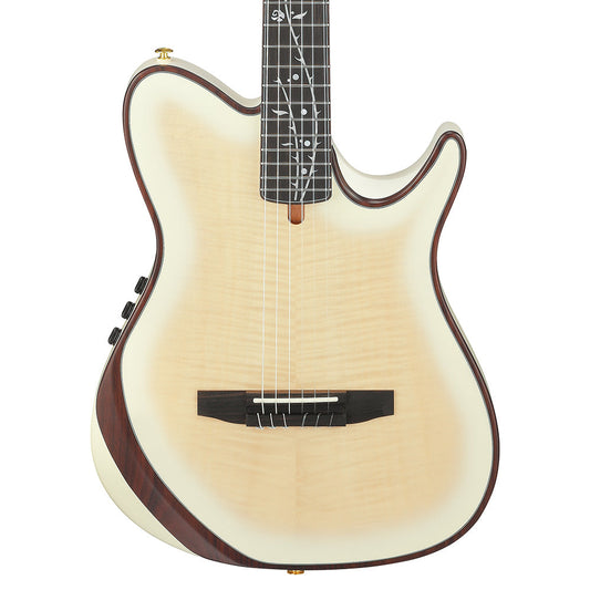 Ibanez TOD100FMNTMM Tim Henson Signature FRH Chambered Acoustic-Electric Guitar Toasted Marshmallow Matte - MUSICTONER