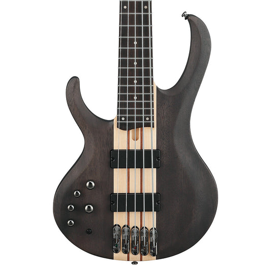 Ibanez BTB605LTGF BTB Standard 5-String Electric Bass Transparent Gray Flat Lefty - MUSICTONER