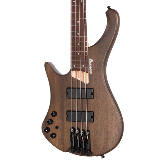 Ibanez EHB600LWNF EHB Ergonomic Headless Bass Walnut Flat Lefty - MUSICTONER